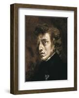 Frédéric Chopin-Eugene Delacroix-Framed Art Print