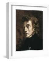 Frédéric Chopin-Eugene Delacroix-Framed Art Print