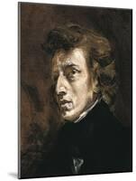 Frédéric Chopin-Eugene Delacroix-Mounted Art Print