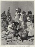 Campaigning in Somaliland, Native Women Drawing Water from a Well for the Troops-Frederic De Haenen-Giclee Print