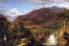 Secluded Landscape in the Sunset-Frederic Edwin Church-Art Print