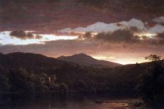 Secluded Landscape in the Sunset-Frederic Edwin Church-Art Print