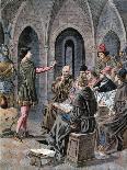 Jean Valjean Is Received and Cared for by Bishop Myriel, 19th Century-Frederic Lix-Giclee Print