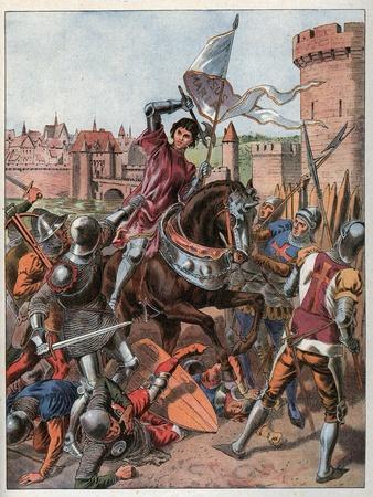 Joan of Arc is taken prisoner on May 23rd 1430 and is handed over to the English at Compiegne