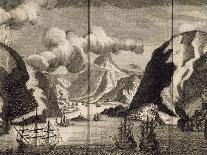 Ships Near Spitzbergen, Engraving from Voyage to Spitzbergen, 1671-Frederic Martens-Giclee Print