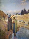 John the Baptist Baptized Jesus Christ, 1921-Frederic Montenard-Giclee Print