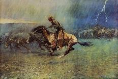 Galloping Horseman, C.1890-Frederic Sackrider Remington-Giclee Print