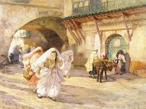 Women of Blidah on the day of the Prophet, Algeria, 1900-Frederick Arthur Bridgman-Giclee Print