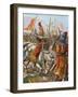 Frederick Barbarossa Is Wounded at the Battle of Legnano, 1176-Tancredi Scarpelli-Framed Giclee Print