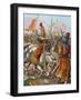 Frederick Barbarossa Is Wounded at the Battle of Legnano, 1176-Tancredi Scarpelli-Framed Giclee Print