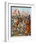 Frederick Barbarossa Is Wounded at the Battle of Legnano, 1176-Tancredi Scarpelli-Framed Giclee Print