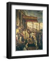 Frederick Barbarossa Kneels before Pope, 1582-Federico Zuccari-Framed Giclee Print