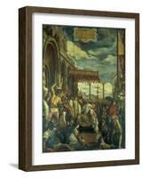 Frederick Barbarossa Rendering Public Homage to Alexander III-Federico Zuccari-Framed Giclee Print