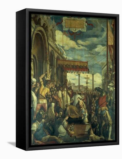 Frederick Barbarossa Rendering Public Homage to Alexander III-Federico Zuccari-Framed Stretched Canvas