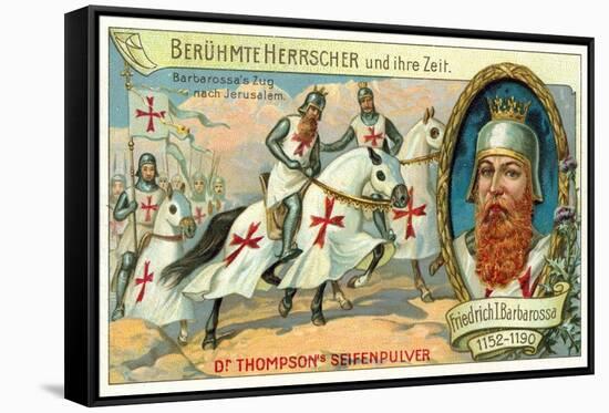 Frederick Barbarossa's Journey to Jerusalem, 3rd Crusade, 1189-1190-null-Framed Stretched Canvas