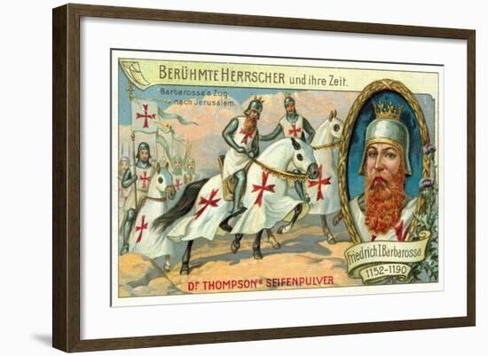 Frederick Barbarossa's Journey to Jerusalem, 3rd Crusade, 1189-1190-null-Framed Giclee Print