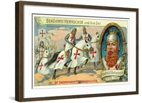 Frederick Barbarossa's Journey to Jerusalem, 3rd Crusade, 1189-1190-null-Framed Giclee Print