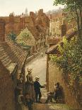 Street Scene in Penzance, Cornwall-Frederick Barwell-Mounted Giclee Print