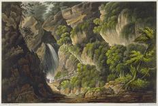 Waterfall at Shanklin, from 'The Isle of Wight Illustrated, in a Series of Coloured Views'-Frederick Calvert-Giclee Print