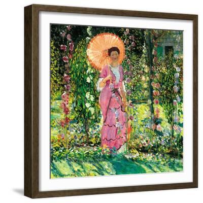 Hollyhocks, C. 1912 Giclee Print - Frederick Carl Frieseke