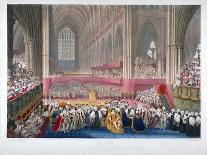 The Coronation of George IV in Westminster Abbey-Frederick Christian Lewis-Stretched Canvas