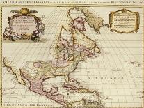 World Map (Nova Orbis Tabula) from 'Nicolass Visscher Atlas Minor' C.1719-Frederick de Wit-Giclee Print