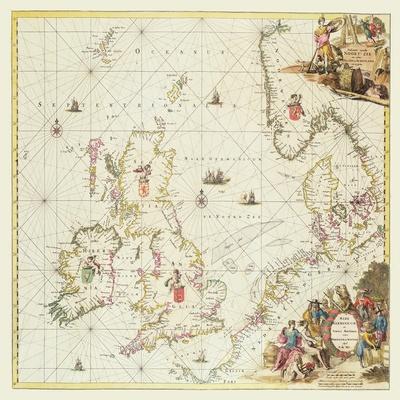 Map of the North Sea, c.1675