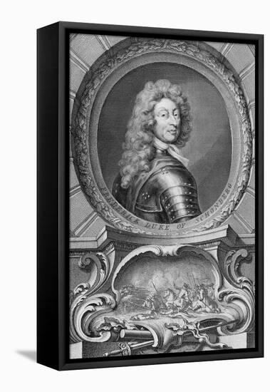 Frederick, Duke of Schomberg (1615-90)-Godfrey Kneller-Framed Stretched Canvas