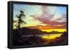 Frederick Edwin Church A Sunset Art Print Poster-null-Framed Poster