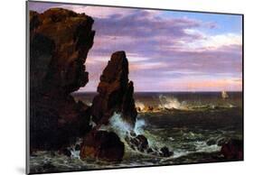 Frederick Edwin Church Coastal Scene Art Print Poster-null-Mounted Poster