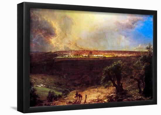 Frederick Edwin Church Jerusalem from the Mount of Olives Art Print Poster-null-Framed Poster