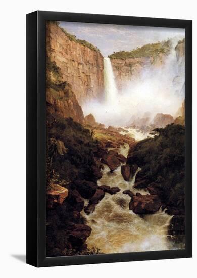 Frederick Edwin Church Tequendama Falls near Bogota New Granada Art Print Poster-null-Framed Poster