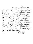 Letter by Cardinal Richelieu, to Monsieur De La Motte, 17th Century-Frederick George Netherclift-Giclee Print