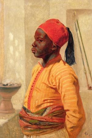 Half Length Portrait of an Arab Boy