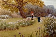 View of a Garden in Bedford Park, 1885-Frederick Hamilton Jackson-Framed Giclee Print
