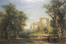 Furness Abbey-Frederick Henry Henshaw-Framed Stretched Canvas