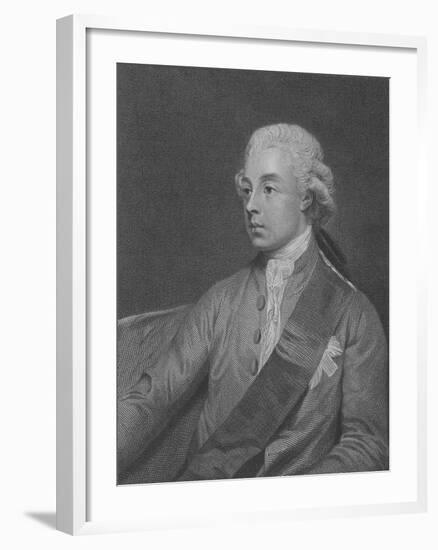 Frederick Howard, 5th Earl of Carlisle, Engraved by John Keyse Sherwin, 1782 (Engraving)-George Romney-Framed Giclee Print