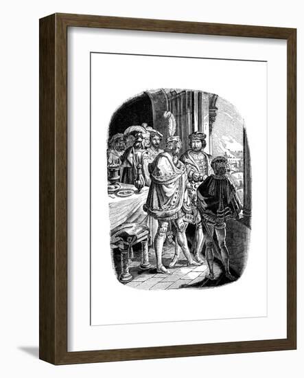 Frederick I' Meal in Heidelberg Castle 1462, 1840-Ludwig Richter-Framed Giclee Print