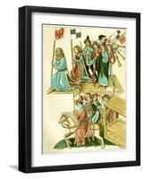 Frederick I Receives Brandenburg, C. 1440-null-Framed Giclee Print