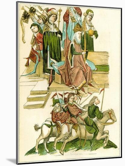 Frederick I Receives Brandenburg, C. 1440-null-Mounted Giclee Print