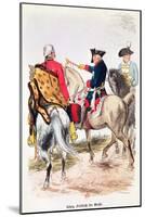 Frederick II (1712-86) the Great, Illustration from "Frederic De Prusse" by E. Lange-Eduard Kretzschmar-Mounted Giclee Print