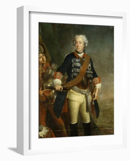 Frederick Ii as King-Pesne-Framed Giclee Print