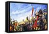 Frederick II in the Crusades-Roger Payne-Framed Stretched Canvas