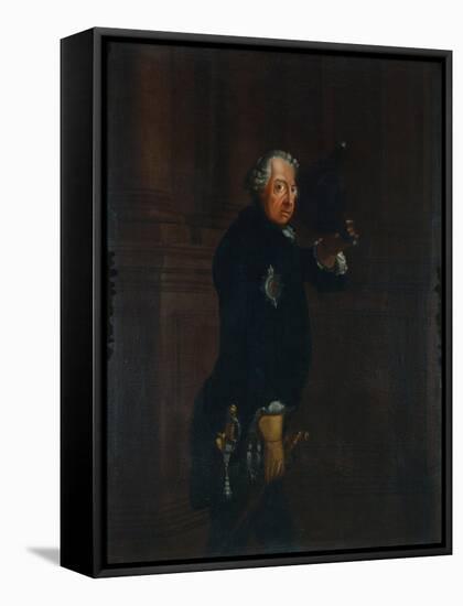 Frederick II, King of Prussia, C.1764-Heinrich Franke-Framed Stretched Canvas