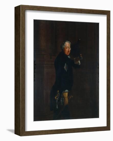 Frederick II, King of Prussia, C.1764-Heinrich Franke-Framed Giclee Print