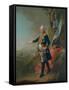 Frederick II, Landgrave of Hesse-Kassel, in the Officer's Uniform of the 45th Prussian Infantry…-Johann Heinrich Tischbein-Framed Stretched Canvas