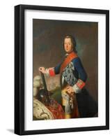 Frederick II of Prussia, 1743-David Matthieu-Framed Giclee Print