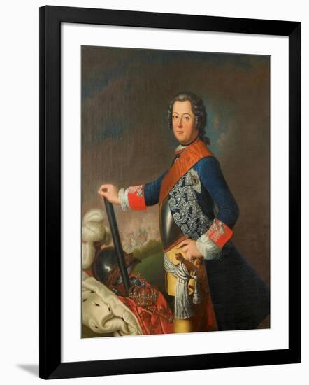 Frederick II of Prussia, 1743-David Matthieu-Framed Giclee Print