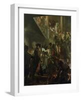 Frederick II the Great (1712-86) in Lissa, Bonsoir, Messieurs! 1858-Adolph von Menzel-Framed Giclee Print