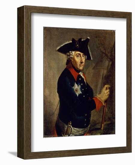 Frederick Ii the Great of Prussia, 1764-Anton Graff-Framed Giclee Print